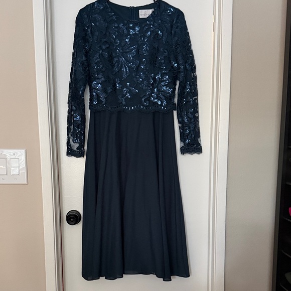 Dainty Jewells Dresses & Skirts - Dainty Jewells Midnight Blue Sequin Dress